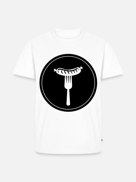 Bratwurst meat icon - Men's Premium Organic T-Shirt - white