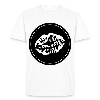 Lips Mouth - Men's Premium Organic T-Shirt - white - Front - Nico (187cm)