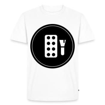 Maquillage Cosmétiques - T-shirt Premium bio Homme - blanc - Devant - Nico (187cm)