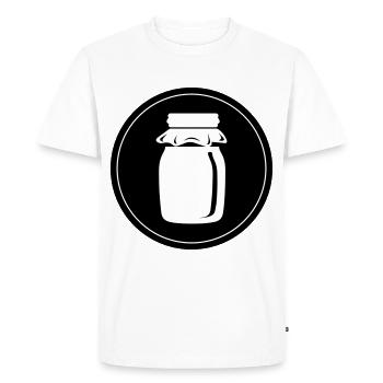 Honey symbol beekeeper - Men's Premium Organic T-Shirt - white - Front - Nico (187cm)