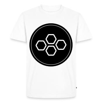 Beekeeper symbol - Men's Premium Organic T-Shirt - white - Front - Nico (187cm)