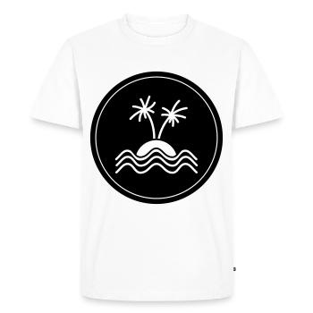 Symbole de Palm Island - T-shirt Premium bio Homme - blanc - Devant - Nico (187cm)