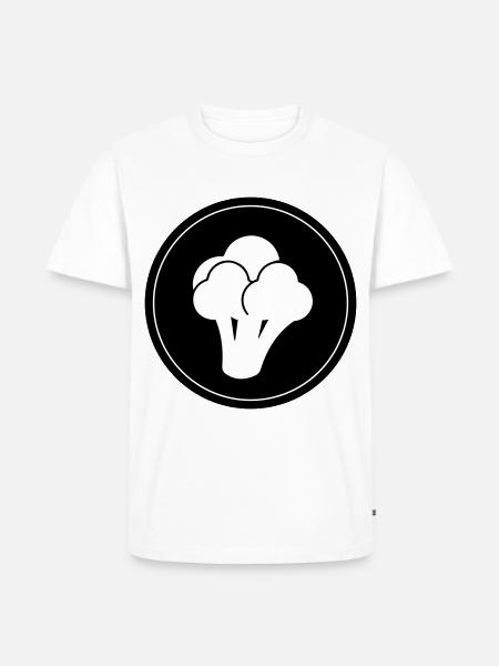 Broccoli Vegetables - Men's Premium Organic T-Shirt - white