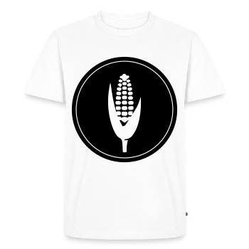 Symbole du maïs - T-shirt Premium bio Homme - blanc - Devant - Nico (187cm)