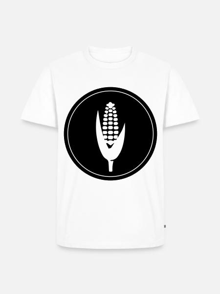 Maize symbol - Men's Premium Organic T-Shirt - white