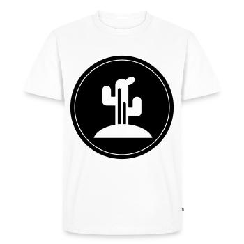 Cactus plant - Men's Premium Organic T-Shirt - white - Front - Nico (187cm)