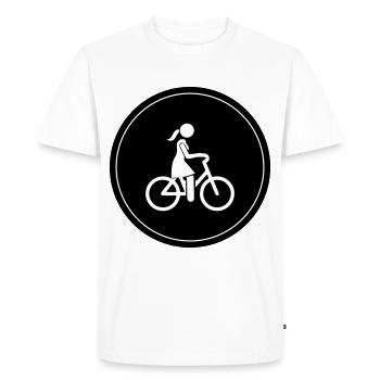 Cycling Bike Icon - Men's Premium Organic T-Shirt - white - Front - Nico (187cm)