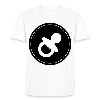 Pacifier Baby - Men's Premium Organic T-Shirt - white - Front - Nico (187cm)
