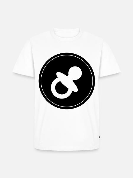 Pacifier Baby - Men's Premium Organic T-Shirt - white