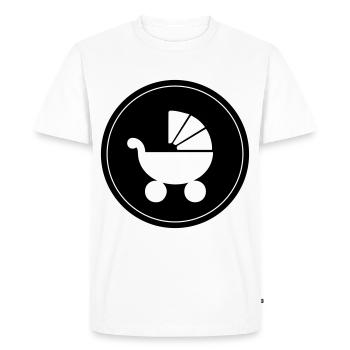 Stroller baby - Men's Premium Organic T-Shirt - white - Front - Nico (187cm)