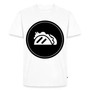 Taco Burrito Symbol Takeaway - Men's Premium Organic T-Shirt - white - Front - Nico (187cm)