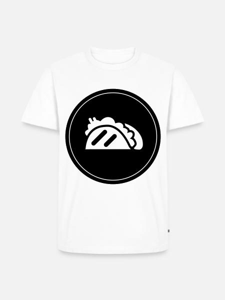 Taco Burrito Symbol Takeaway - Men's Premium Organic T-Shirt - white
