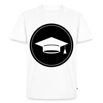 Student Degree - Men's Premium Organic T-Shirt - white - Front - Nico (187cm)