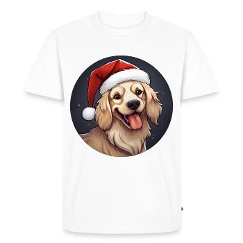 Dogs Christmas - Men's Premium Organic T-Shirt - white - Front - Nico (187cm)