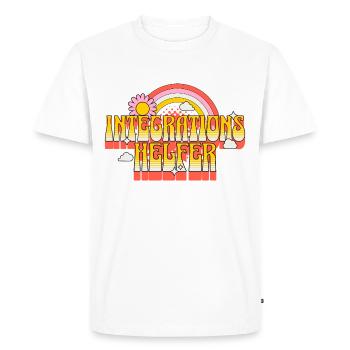 Assistante d’intégration I-Helper School KiTa Blume - T-shirt Premium bio Homme - blanc - Devant - Nico (187cm)