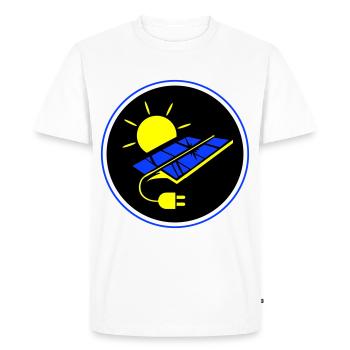 Symbole du système photovoltaïque énergie solaire - T-shirt Premium bio Homme - blanc - Devant - Nico (187cm)