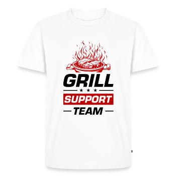 Grill Support Team Grilling Dicton - T-shirt Premium bio Homme - blanc - Devant - Nico (187cm)
