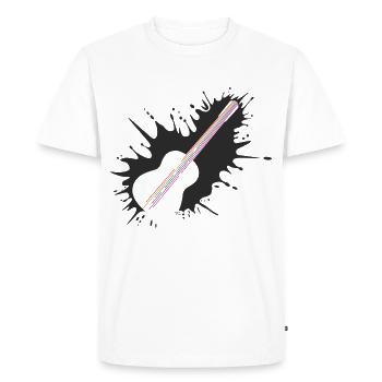 Guitar Blobs - Men's Premium Organic T-Shirt - white - Front - Nico (187cm)