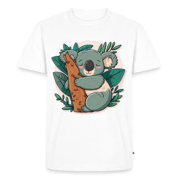 Koalas Home - Men's Premium Organic T-Shirt - white - Front - Nico (187cm)
