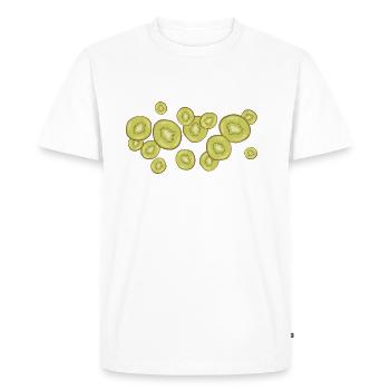 The scent of kiwis - Men's Premium Organic T-Shirt - white - Front - Nico (187cm)