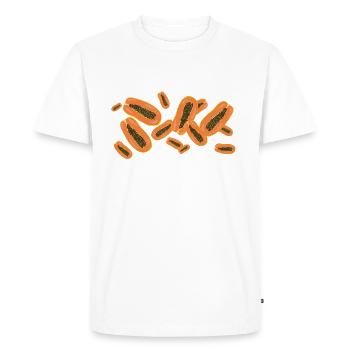 The scent of papayas - Men's Premium Organic T-Shirt - white - Front - Nico (187cm)