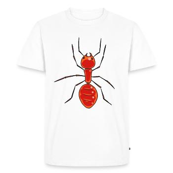 Fourmis Insectes Forêt Animaux Forêt Habitant Enfant - T-shirt Premium bio Homme - blanc - Devant - Nico (187cm)