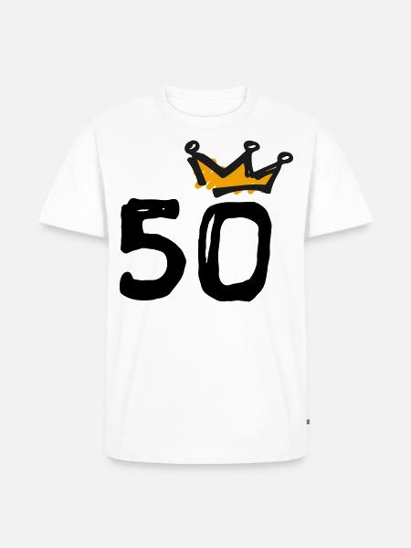 50e anniversaire Krone - T-shirt Premium bio Homme - blanc