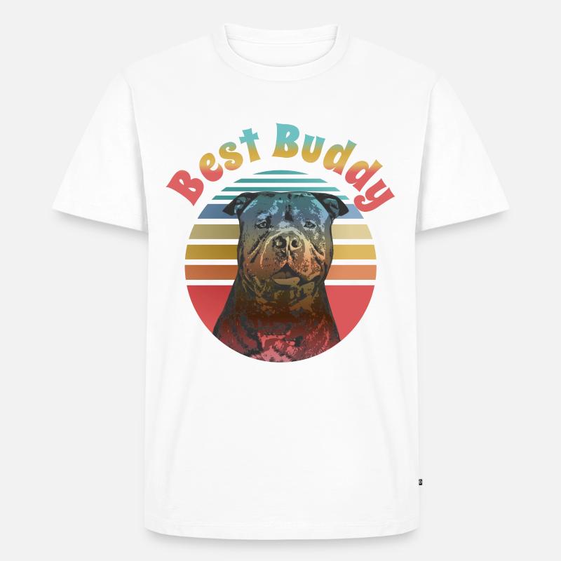 American Bully Bester Freund - Männer Premium Bio T-Shirt - Weiß