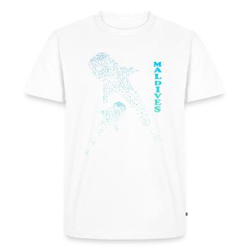 Walhai Malediven Whale Shark Maldives - Men's Premium Organic T-Shirt - white - Front - Nico (187cm)
