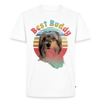 Biewer Terrier, meilleur ami - T-shirt Premium bio Homme - blanc - Devant - Nico (187cm)