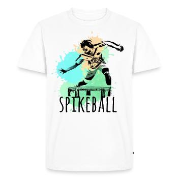 Spikeball, sport, graffiti, painting, illustration - Men's Premium Organic T-Shirt - white - Front - Nico (187cm)