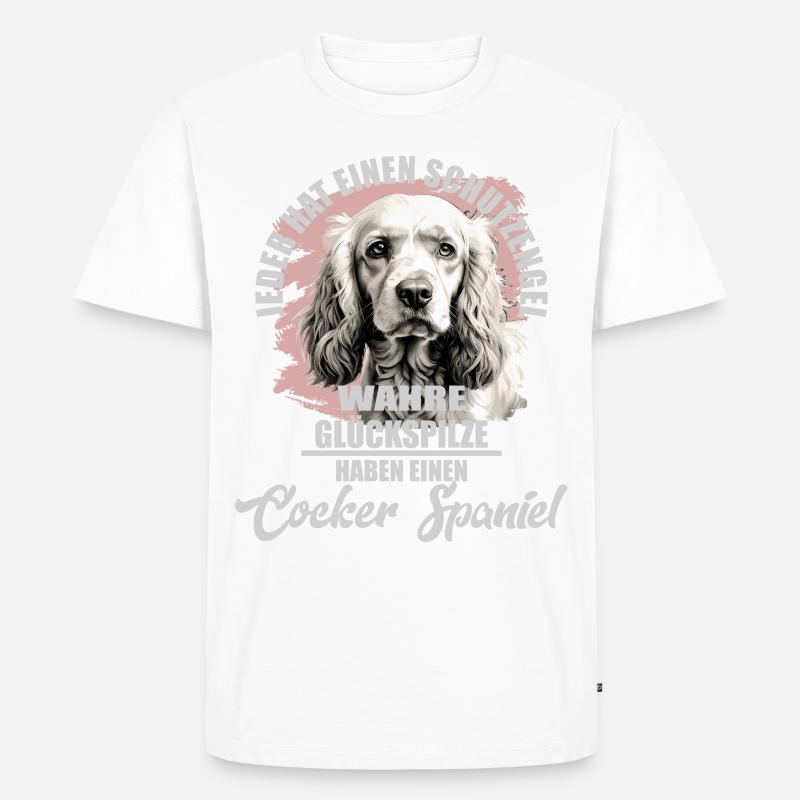 Englischer Cocker Spaniel Spruch - Männer Premium Bio T-Shirt - Weiß