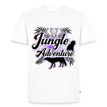 Safari Big Five - T-shirt Premium bio Homme - blanc - Devant - Nico (187cm)