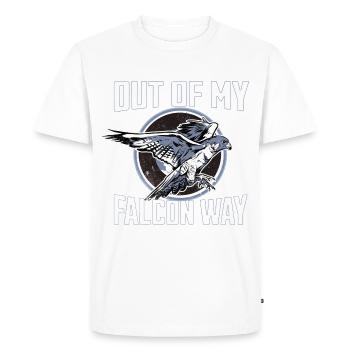 Faucon Fauconnerie Fauconnerie Faucon Chasseur de faucons Sports de loisir - T-shirt Premium bio Homme - blanc - Devant - Nico (187cm)