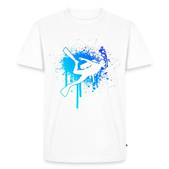 Women's Men's Scuba Diving Diving Diving - Men's Premium Organic T-Shirt - white - Front - Nico (187cm)