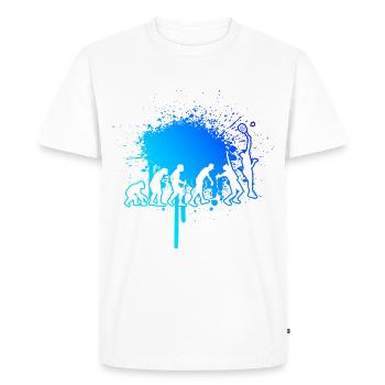 Homme Paddle Court Paddle Raquette Paddle Tennis - T-shirt Premium bio Homme - blanc - Devant - Nico (187cm)