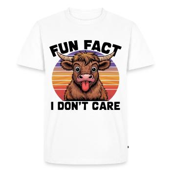 Drôle Highland vache langue de langue design pour animal - T-shirt Premium bio Homme - blanc - Devant - Nico (187cm)