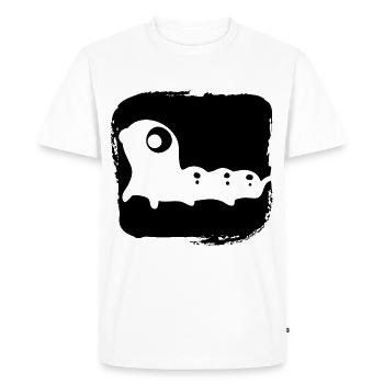 drôle de chenille - conservation de la nature - climat - T-shirt Premium bio Homme - blanc - Devant - Nico (187cm)