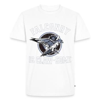 Faucon Fauconnerie Fauconnerie Faucon Chasseur de faucons Sports de loisir - T-shirt Premium bio Homme - blanc - Devant - Nico (187cm)