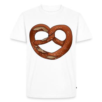 Brezel Bretzel Lauge Bayer Bretzl Pretzel Bretzeli - T-shirt Premium bio Homme - blanc - Devant - Nico (187cm)