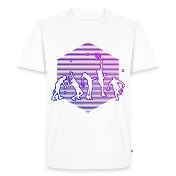 Tennis Tennis Tennis Tennis Men - Men's Premium Organic T-Shirt - white - Front - Nico (187cm)