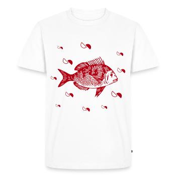 Poissons - Aquarium - Créatures marines - Conservation de la nature - T-shirt Premium bio Homme - blanc - Devant - Nico (187cm)