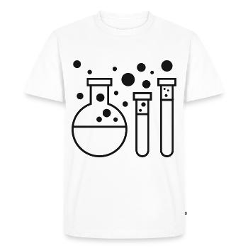 Neurons Chemistry Science Periodic Table Laboratory - Men's Premium Organic T-Shirt - white - Front - Nico (187cm)