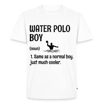 Water-polo garçon identique à un garçon normal, juste beaucoup cool - T-shirt Premium bio Homme - blanc - Devant - Nico (187cm)