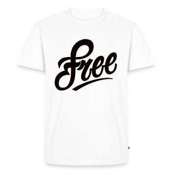 Free - Men's Premium Organic T-Shirt - white - Front - Nico (187cm)