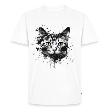 Chat européen à poil court EKH Pedigree Cat - T-shirt Premium bio Homme - blanc - Devant - Nico (187cm)
