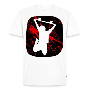 Skateboard Skater Skateboarding - T-shirt Premium bio Homme - blanc - Devant - Nico (187cm)