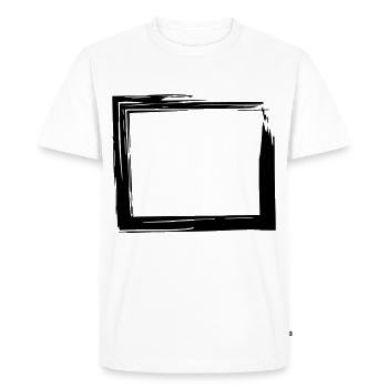 Quadrangle - Men's Premium Organic T-Shirt - white - Front - Nico (187cm)