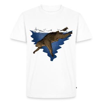 Scuba Diving Sloth Lazy Animal Diving I Gift - Men's Premium Organic T-Shirt - white - Front - Nico (187cm)