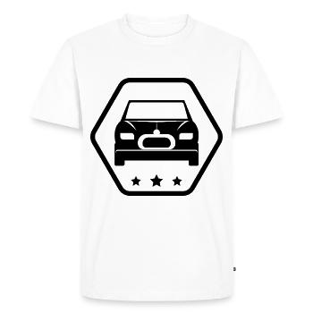 Car - Car - Automobiles - Style - Men's Premium Organic T-Shirt - white - Front - Nico (187cm)